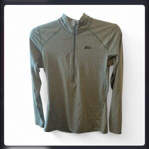 Women’s REI Green Quarter Zip Pullover Size M